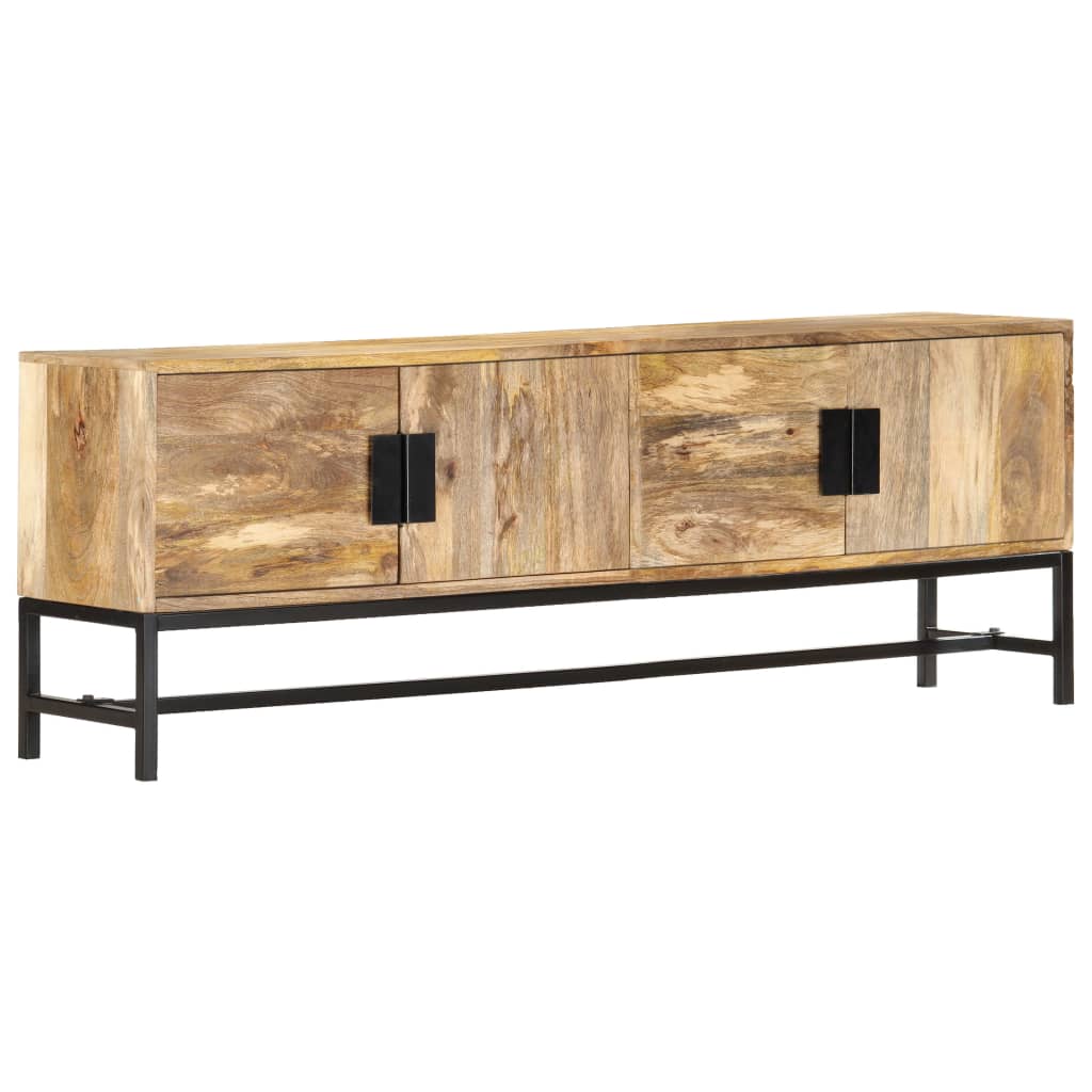 tv-skab 140x30x50 cm massivt mangotræ