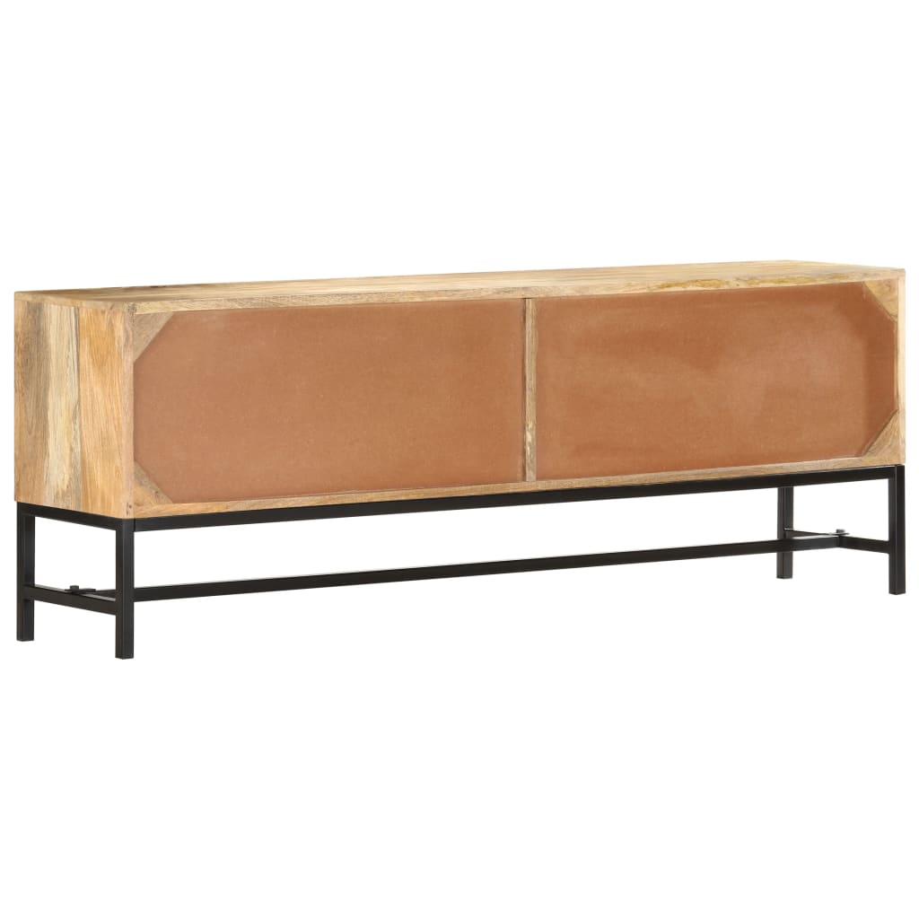 tv-skab 140x30x50 cm massivt mangotræ