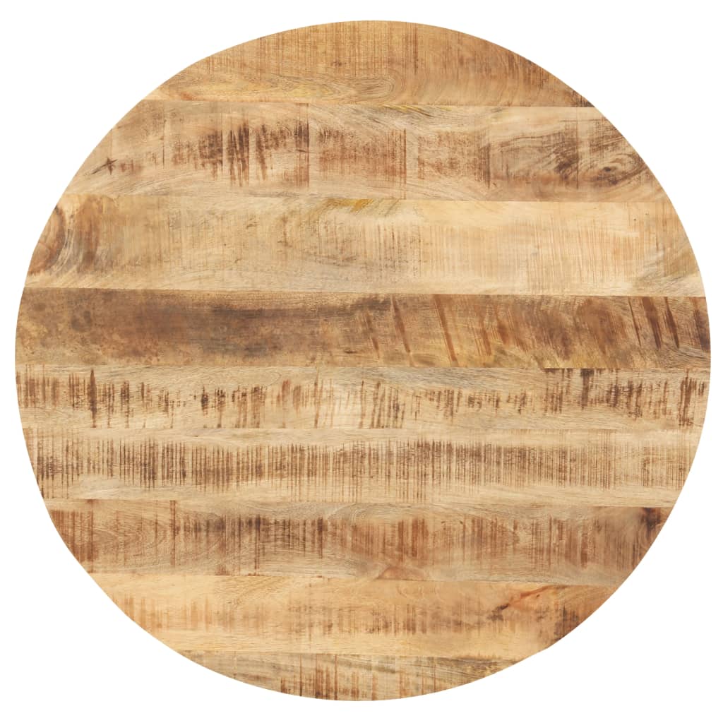 bordplade 25-27 mm 80 cm rund massivt mangotræ