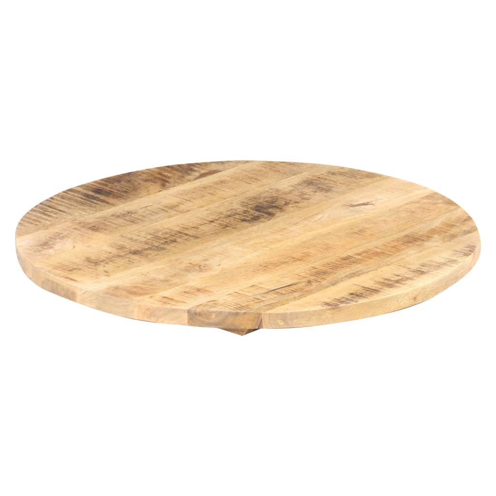 bordplade 25-27 mm 80 cm rund massivt mangotræ