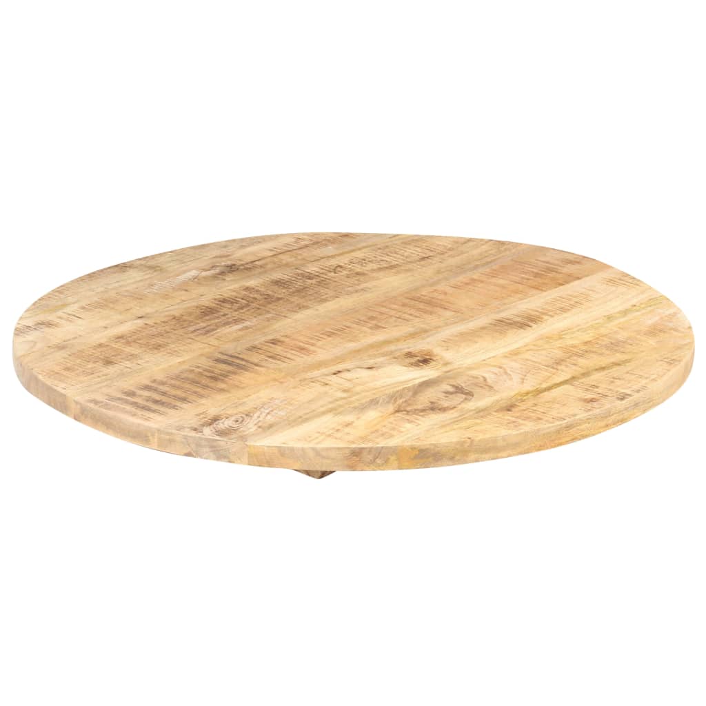 bordplade 25-27 mm 80 cm rund massivt mangotræ