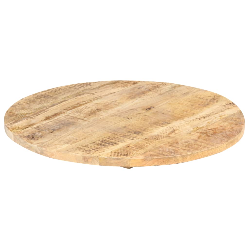 bordplade 25-27 mm 80 cm rund massivt mangotræ