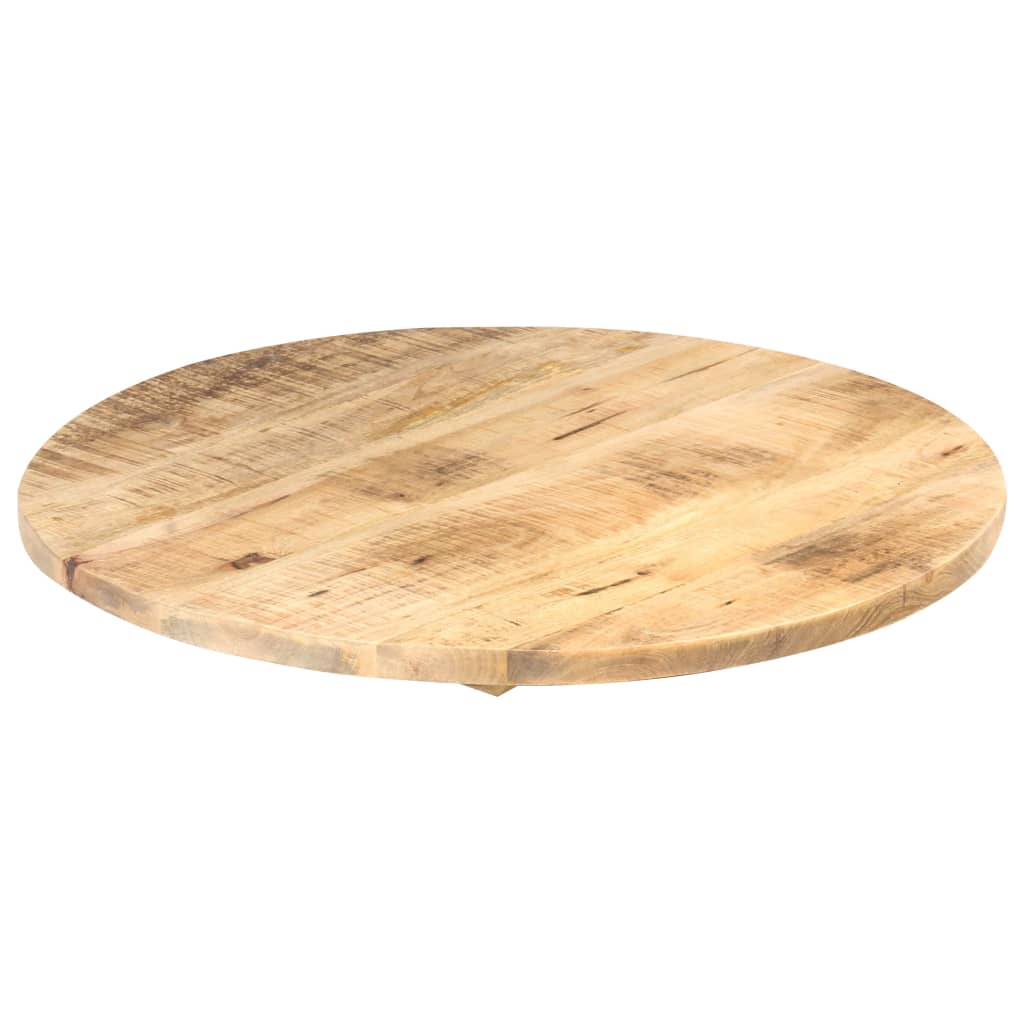 bordplade 25-27 mm 80 cm rund massivt mangotræ