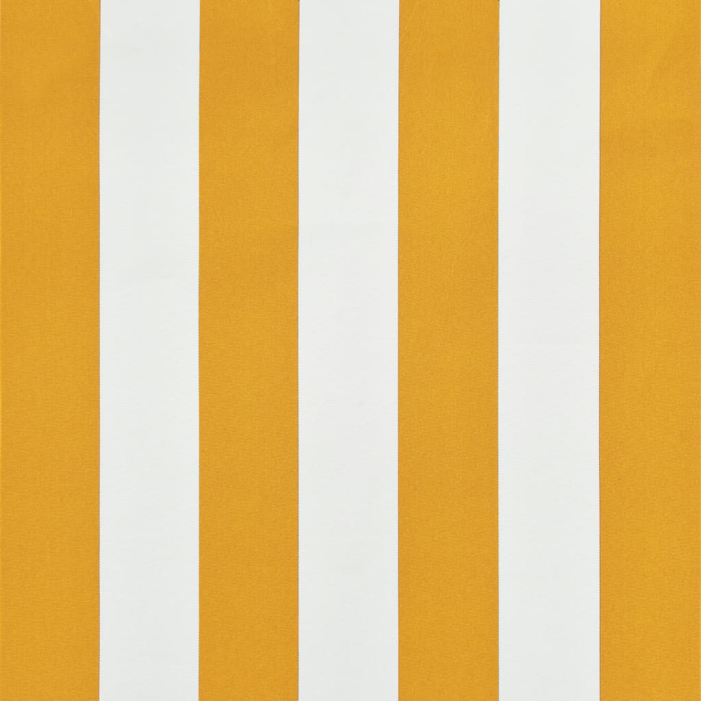 foldemarkise 100x150 cm gul og hvid