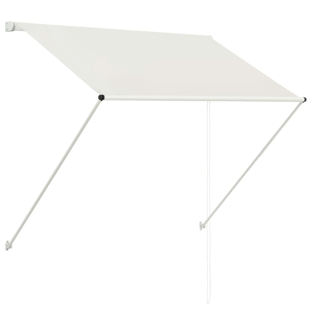 foldemarkise 100x150 cm cremefarvet