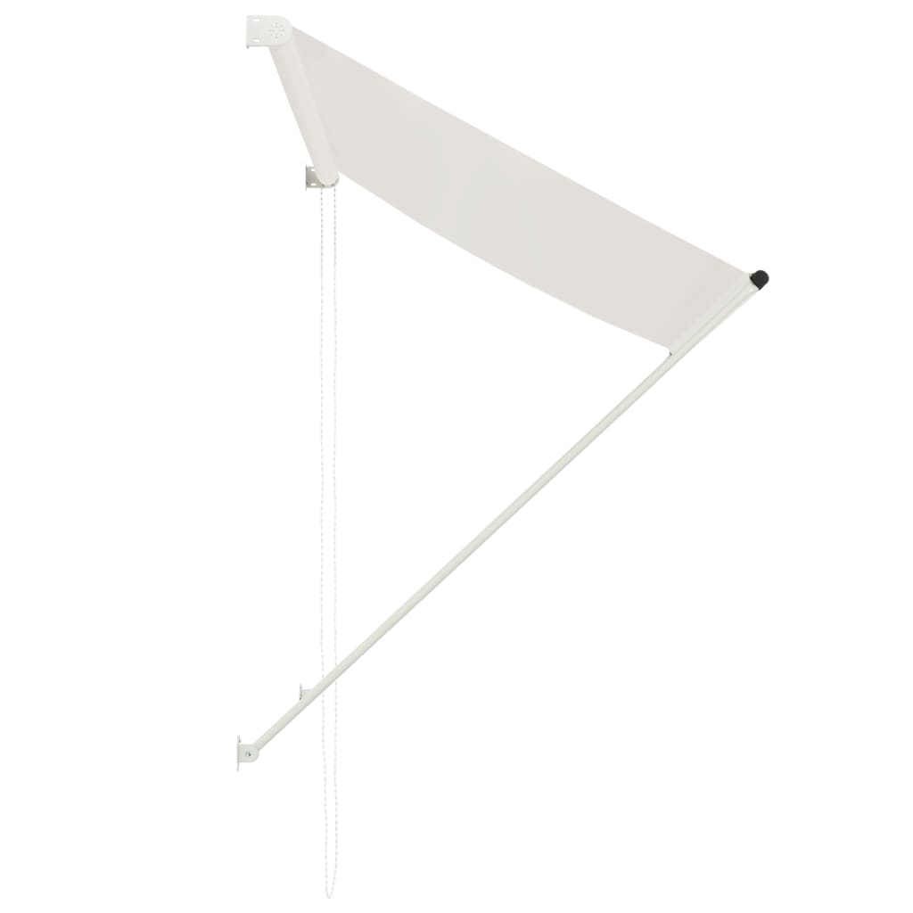 foldemarkise 100x150 cm cremefarvet