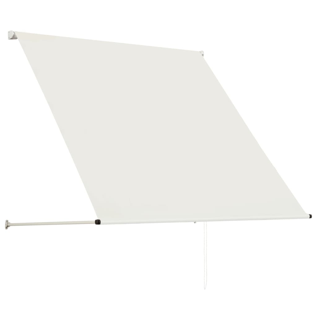 foldemarkise 100x150 cm cremefarvet