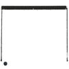 foldemarkise med LED 150x150 cm antracitgrå