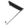 foldemarkise med LED 150x150 cm antracitgrå