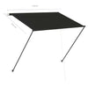foldemarkise med LED 150x150 cm antracitgrå