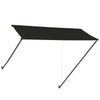 foldemarkise med LED 300x150 cm antracitgrå