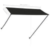 foldemarkise med LED 300x150 cm antracitgrå