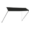 foldemarkise med LED 350x150 cm antracitgrå