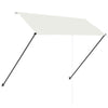 foldemarkise med LED 250x150 cm cremefarvet