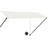 foldemarkise med LED 300x150 cm cremefarvet