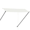 foldemarkise med LED 300x150 cm cremefarvet