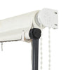 foldemarkise med LED 300x150 cm cremefarvet