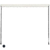 foldemarkise med LED 350x150 cm cremefarvet