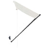 foldemarkise med LED 350x150 cm cremefarvet