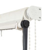 foldemarkise med LED 350x150 cm cremefarvet