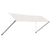 foldemarkise med LED 400x150 cm cremefarvet