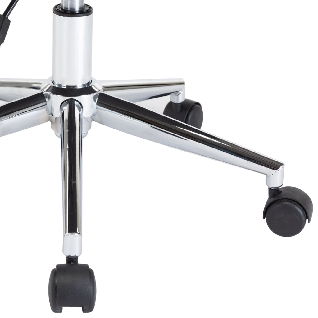 drejelig spisebordsstol bøjet træ og kunstlæder cremefarvet