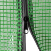drivhus med hylder 143x143x195 cm stål