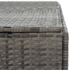 tredobbelt skraldespandsskjuler 229x78x120 cm polyrattan grå