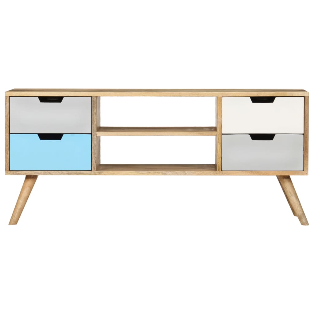 tv-skab 110 x 35 x 48 cm massivt mangotræ