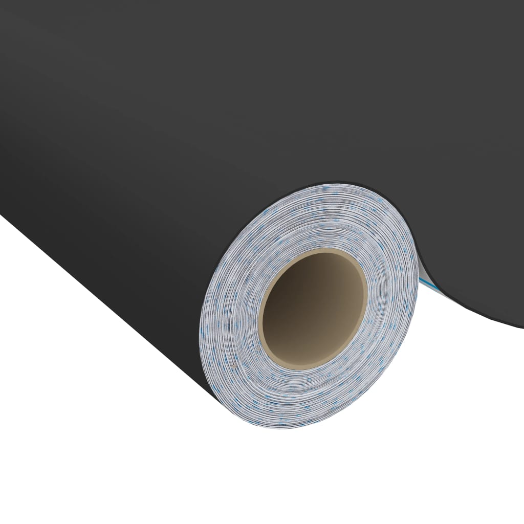 selvklæbende folie til møbler 500x90 cm PVC sort