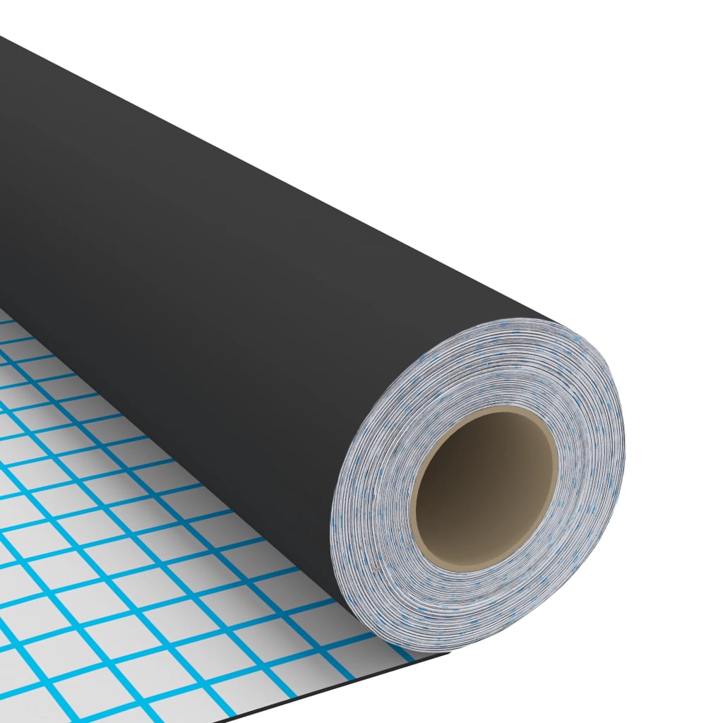 selvklæbende folie til møbler 500x90 cm PVC sort