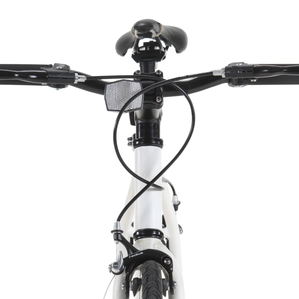 cykel 1 gear 700c 51 cm hvid og grøn