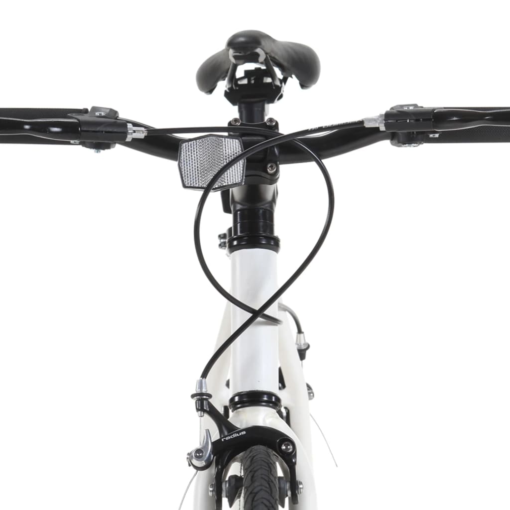 cykel 1 gear 700c 51 cm hvid og blå