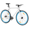 cykel 1 gear 700c 55 cm hvid og blå
