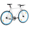 cykel 1 gear 700c 55 cm hvid og blå