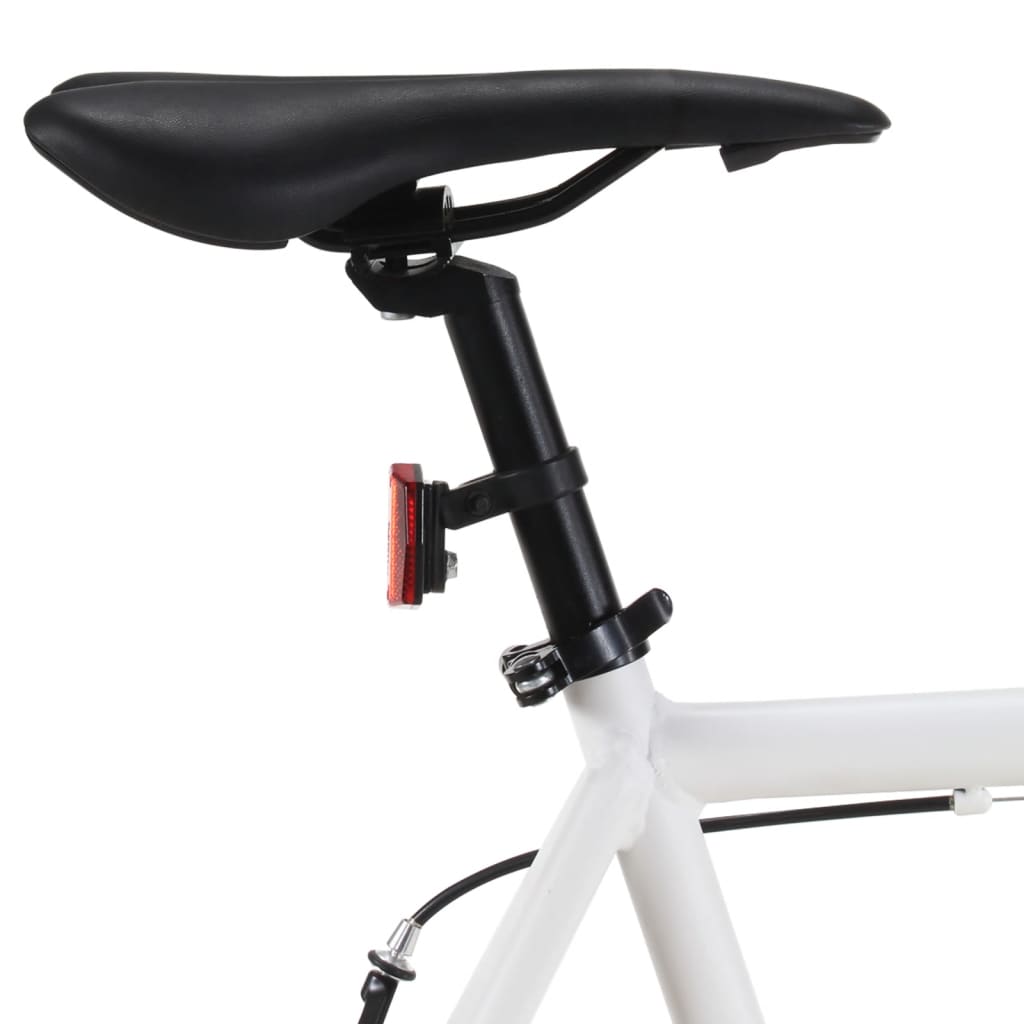 cykel 1 gear 700c 55 cm hvid og blå