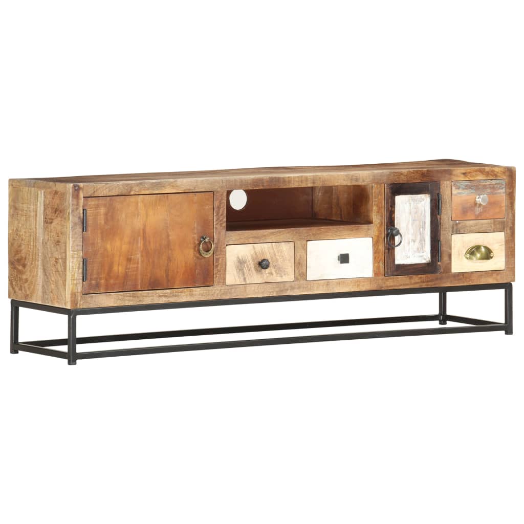 tv-skab 120x30x40 cm massivt genbrugstræ