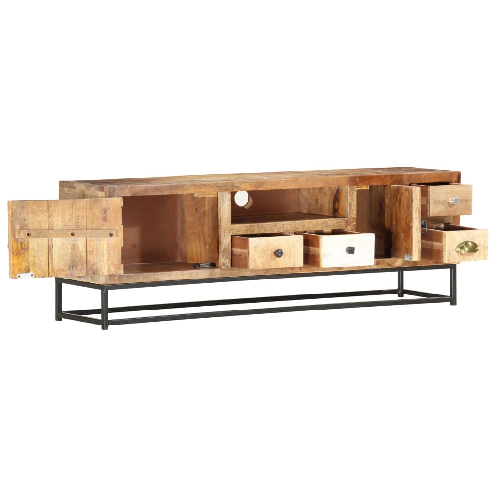 tv-skab 120x30x40 cm massivt genbrugstræ