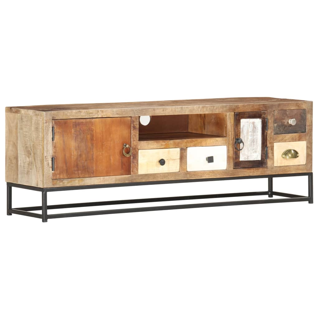 tv-skab 120x30x40 cm massivt genbrugstræ