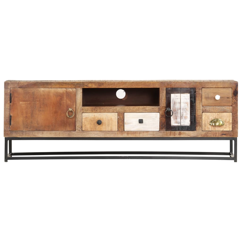 tv-skab 120x30x40 cm massivt genbrugstræ