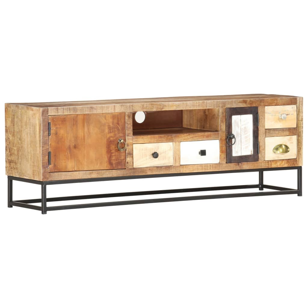 tv-skab 120x30x40 cm massivt genbrugstræ