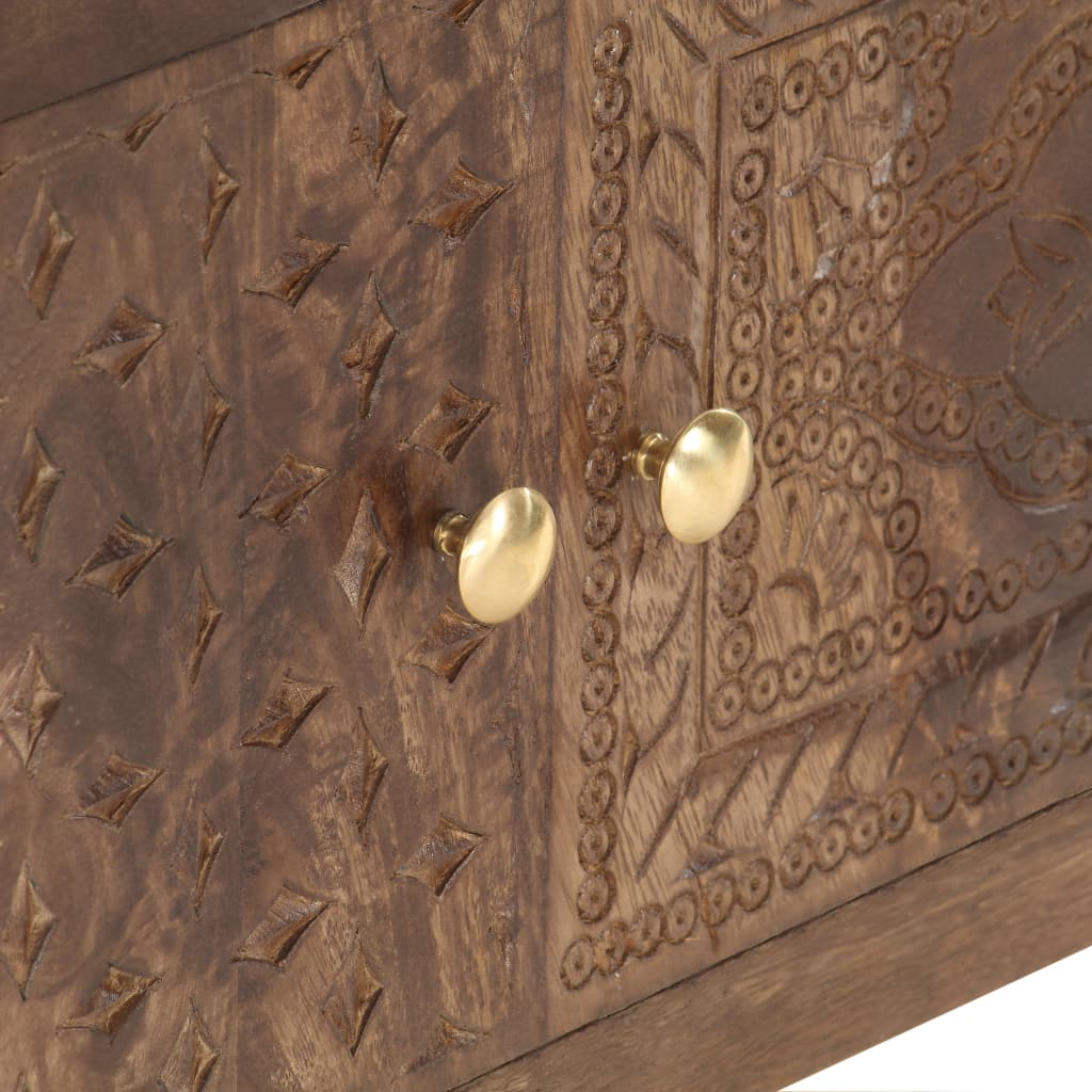 tv-skab 138x30x46 cm massivt mangotræ