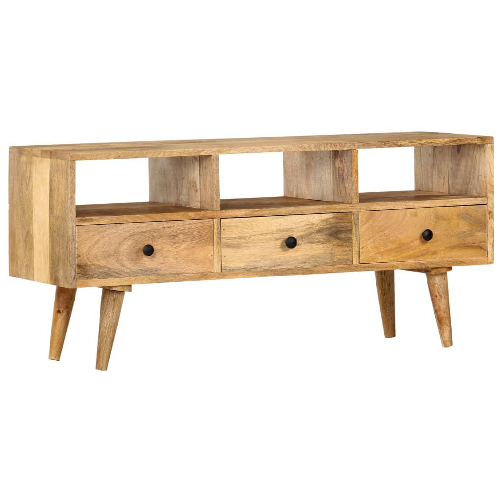 tv-skab 110 x 36 x 50 cm massivt mangotræ