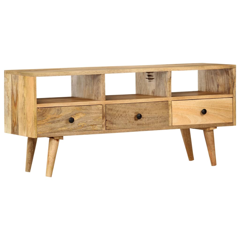 tv-skab 110 x 36 x 50 cm massivt mangotræ