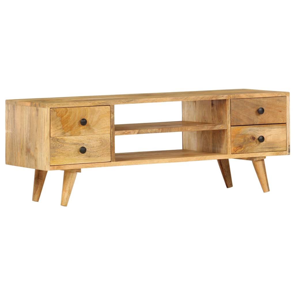 tv-skab 110 x 35 x 40 cm massivt mangotræ