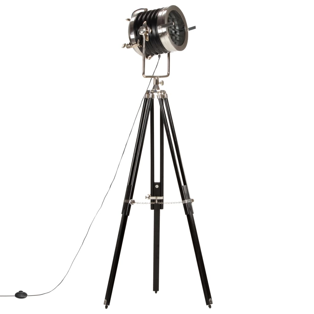 gulvlampe med trefod 171 cm massivt mangotræ