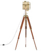 gulvlampe med trefod 165 cm massivt mangotræ