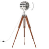 gulvlampe med trefod 165 cm massivt mangotræ