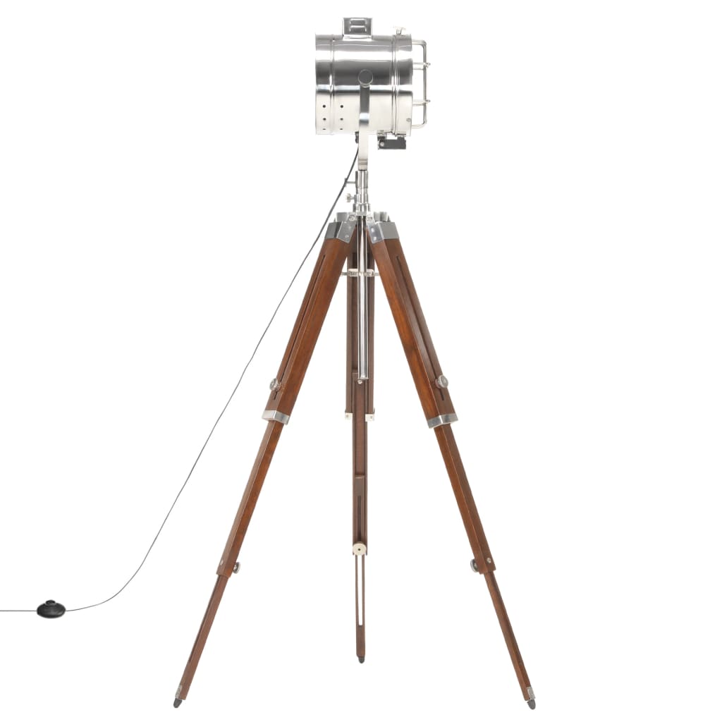 gulvlampe med trefod 165 cm massivt mangotræ