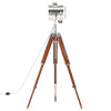 gulvlampe med trefod 165 cm massivt mangotræ